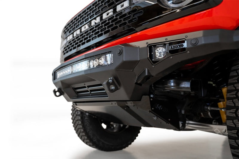 Addictive Desert Designs 2021+ Ford Bronco Stealth Fighter Front Bumper w/ Winch Mount