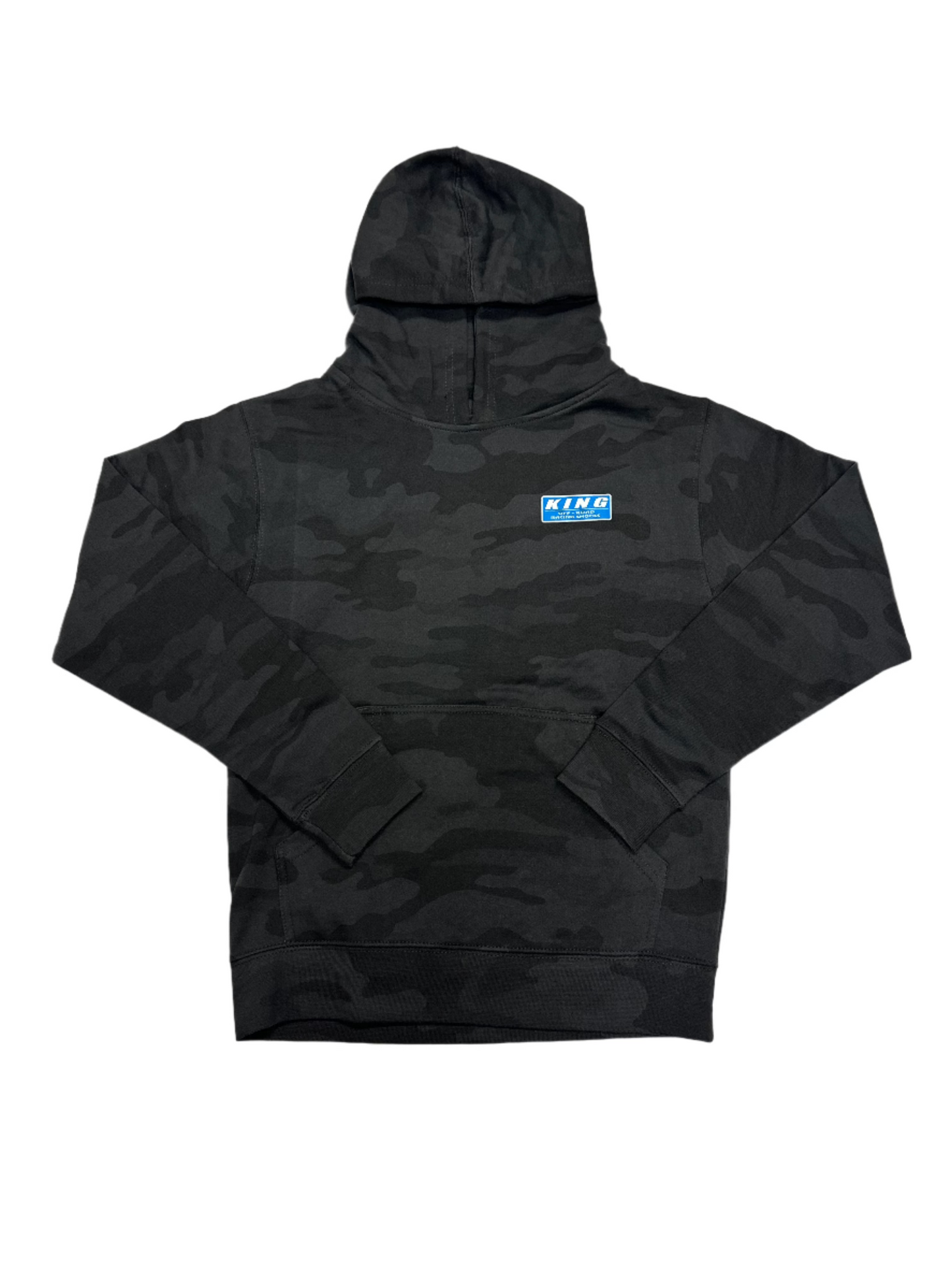 **KIDS** KING SHOCKS OG LOGO BLACK CAMO PULLOVER HOODIE