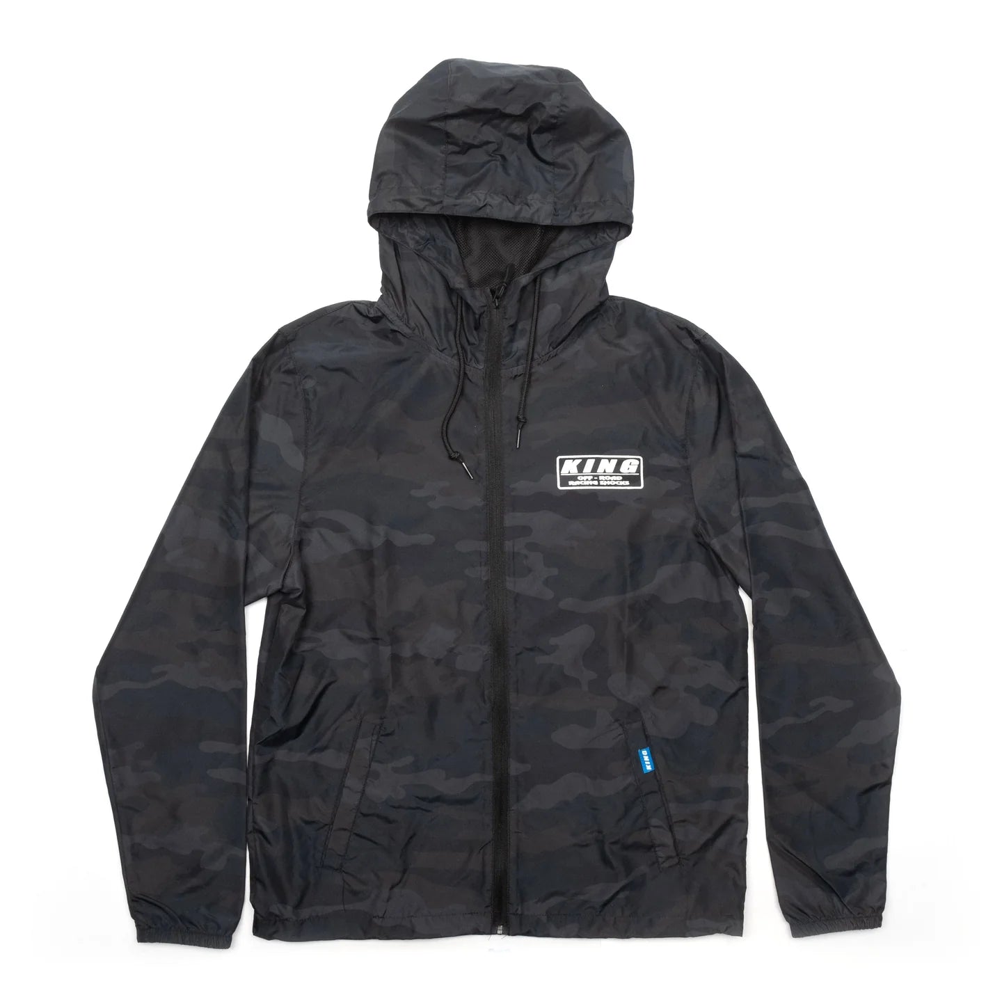 KING SHOCKS BLACK CAMO LIGHTWEIGHT WINDBREAKER