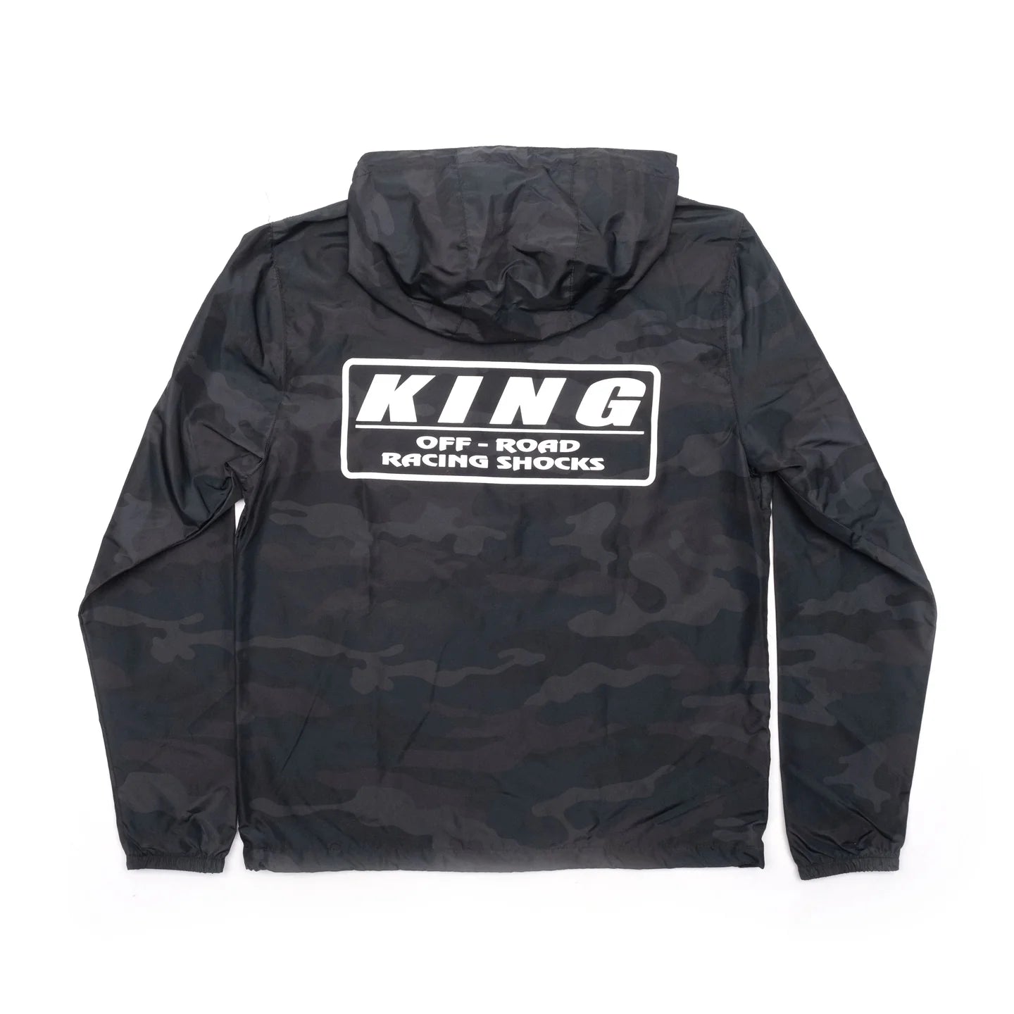 KING SHOCKS BLACK CAMO LIGHTWEIGHT WINDBREAKER