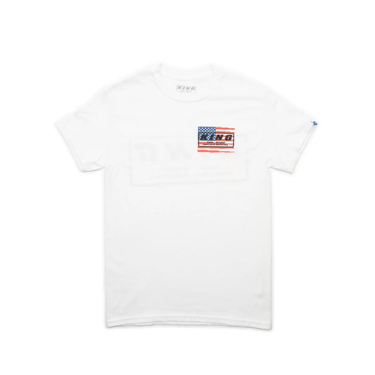 KING SHOCKS USA SHORT SLEEVE SHIRT  WHITE