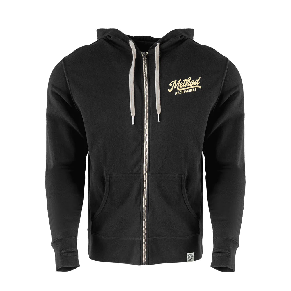 Method Classic Script Zip-Up Hoodie BLACK