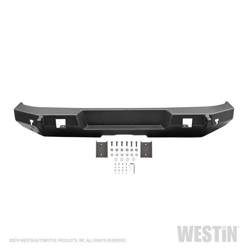 Westin 18-19 Jeep Wrangler JL Rear Bumper - Textured Black