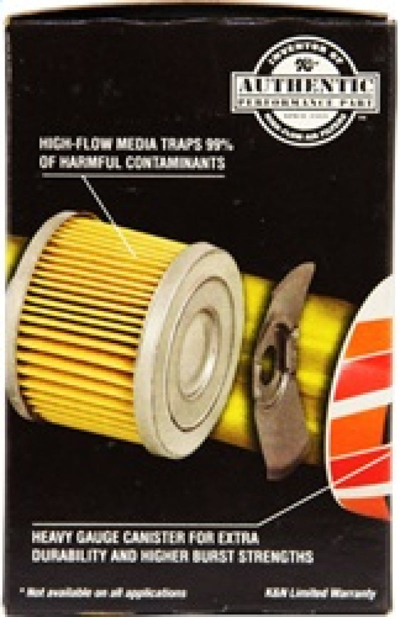 K&N Universal Performance Gold Oil Filter